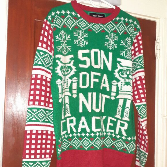 ๐ค MEN'S HOLIDAY SWEATER "SON OF A NUTCRACKER"- SZ: M + HOLIDAY GIFTS!! :) - Picture 1 of 6